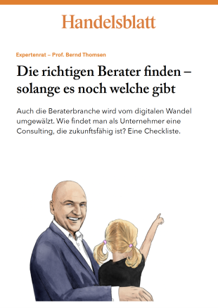 Worauf bei der Auswahl von Beratern geachtet werden muss.