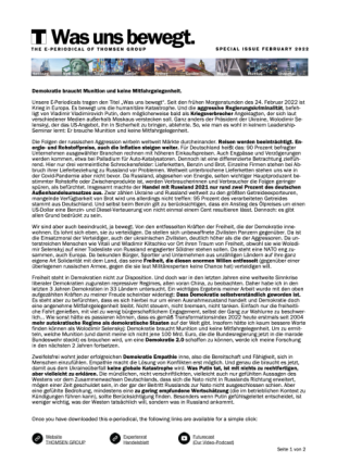 Demokratie braucht Munition und keine Mitfahrgelegenheit.